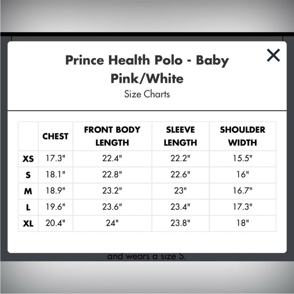 SPORTY & RICH x Prince Racquet and Health Club Polo in Baby Pink/White Sz XS - Picture 12 of 12